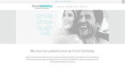 Desktop Screenshot of forumdentistry.com.au